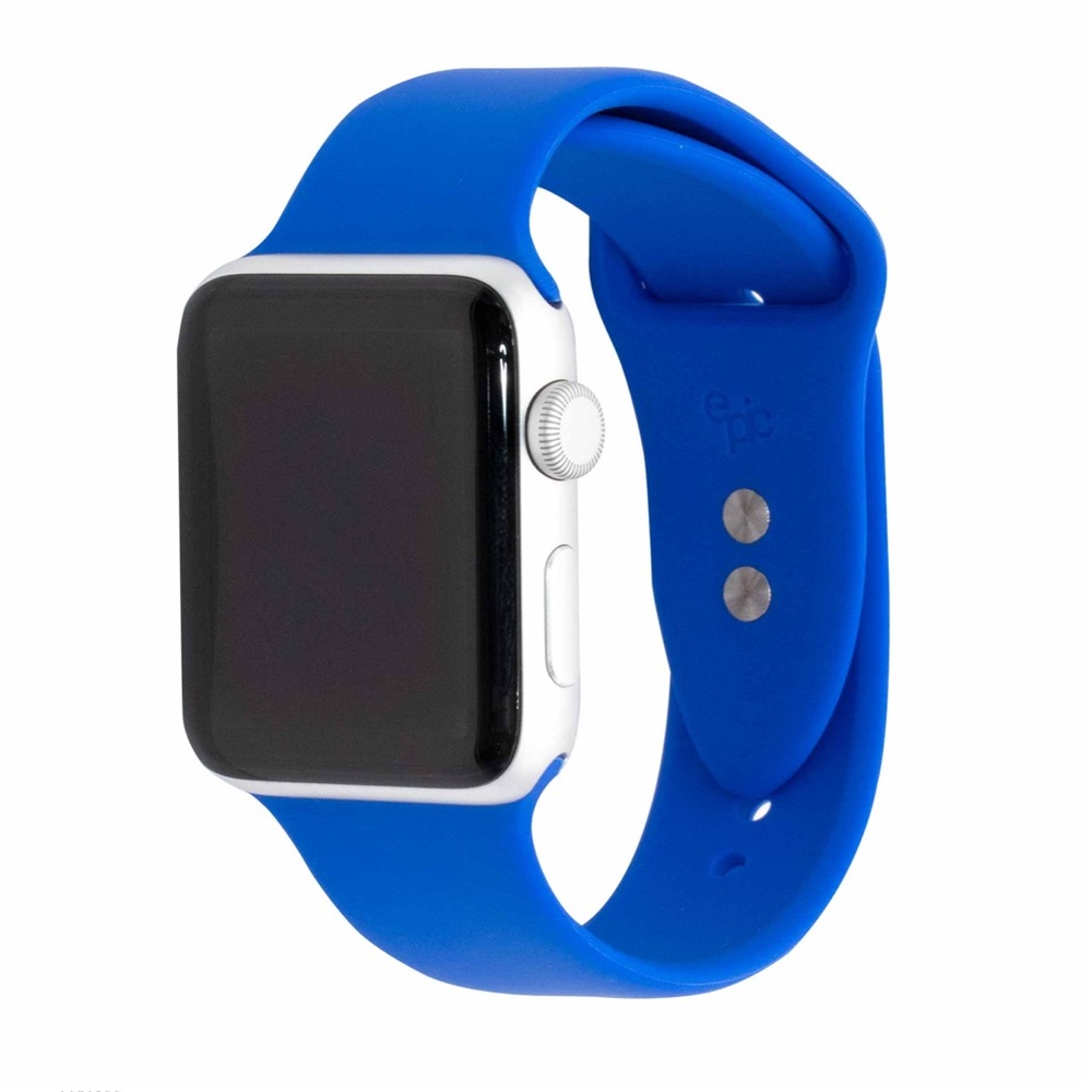 SARINA SPIRIT SILICONE BAND FOR APPLE WATCH 38/40/41 ELECTRIC BLUE NWT